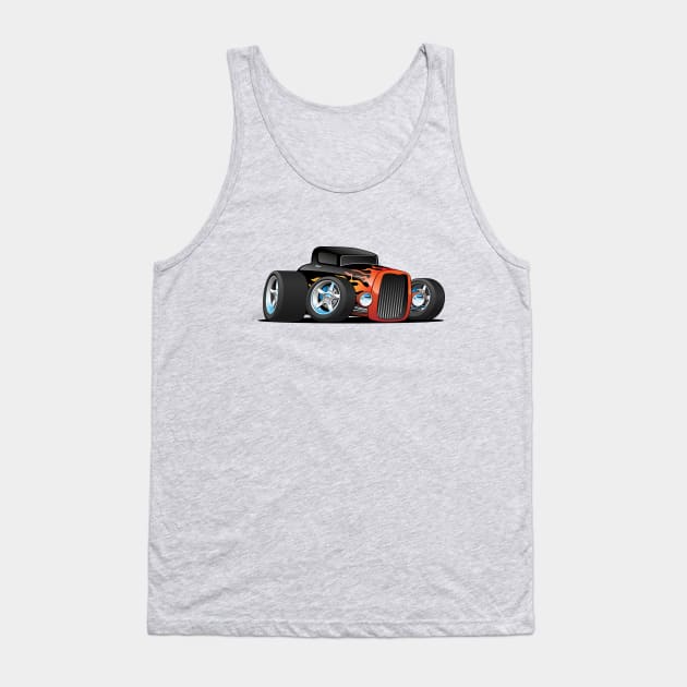 Classic Hot Rod Cartoon Tank Top by hobrath